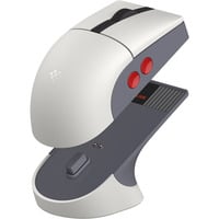 8BitDo Retro R8 Mouse N Edition, Souris gaming Gris/Rouge, 50 - 26 000 DPI, Bluetooth / USB-C / 2,4 GHz