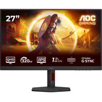 AOC Q27G4SRU 27" Moniteur gaming  Noir, 320 Hz, HDMI, Displayport, USB, Audio