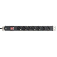 Digitus Prise de courant DN-95402 Noir, 7x prises