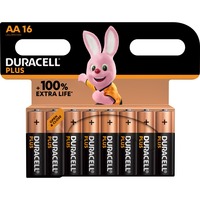 Duracell Plus Alkaline AA, Batterie 16 pièces
