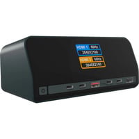 ICY BOX IB-DK2300-CH, Station d'accueil Noir, Double HDMI, USB-C