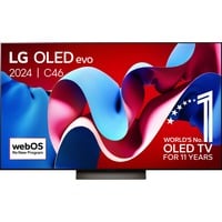 LG OLED65C46LA 65" Ultra HD TV OLED Noir, 4x HDMI, 3x USB-A, Optique, CI, Bluetooth, LAN, WLAN, HDR10