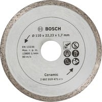 Bosch 2 607 019 471 accessoire pour meuleuse d'angle, Disque de coupe 11 cm, Métallique, Argent, 1 pièce(s)