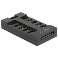 DeLOCK Concentrateur RGo pour LED RGo avec 10 ports, HUB Noir