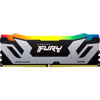 Kingston FURY 24 Go DDR5-8400 (1x 24 Go), Mémoire vive Argent/Noir, KF584CU40RSA-24, Renegade Silver RGB, XMP 3.0