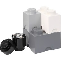 Room Copenhagen Cubes de rangement LEGO Multi Pack 4, Boîte de rangement Gris