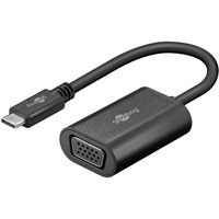 goobay Adaptateur USB-C vers VGA Noir, 0,2 mètre