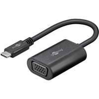 goobay USB-C > VGA, Adaptateur Noir, 0,2 mètres