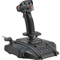 HORI ACE COMBAT 8: WINGS OF THEVE Flight Stick, Manette de jeu Noir, PlayStation 4, PlayStation 5, PC
