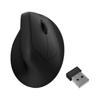Keychron M5 Wireless Ergonomic, Souris Noir, 100 à 30 000 dpi, 8000 Hz, 2,4 GHz / Bluetooth / USB