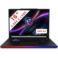 MSI Raider 16 Max HX (B2WJ-039BE) 16" PC portable gaming  Noir | Core Ultra 9 275HX | RTX 5090 | 32 Go | SSD 1 To | 240 Hz