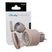 Shelly Shelly Wave Outdoor Plug S LR, Multiprise Beige