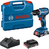 Bosch BOSCH GSR 18V-45 2x 2,0Ah L-CASE, Perceuse/visseuse Bleu/Noir