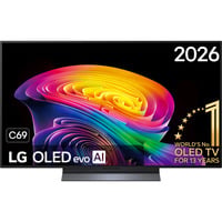 LG OLED evo AI C6 48" 4K Ultra HD TV Noir, 4x HDMI, 2x USB, Optique, Bluetooth, LAN, WLAN, CI+, HDR10, Dolby Vision