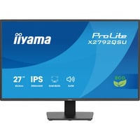 iiyama ProLite X2792QSU-B1 27" Moniteur  Noir, HDMI, DisplayPort, 2x USB-A, USB-B, 120 Hz