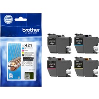 Brother Encre - LC-421VAL Value Pack Noir, cyan, magenta, jaune