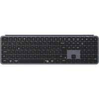 Keychron B6 Pro-K1Z Ultra-Slim clavier Gris, Layout BE (AZERTY), Mécanique des ciseaux, 100%, Bluetooth, 2.4GHz