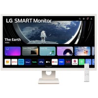 LG 32SR50F-W Moniteur intelligent Full HD IPS avec webOS 32"  Blanc, HDMI, WiFi, Bluetooth, Sound, Smart