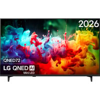 LG QNED72 AI 50" 4K Ultra HD TV Noir, 3x HDMI, USB, Bluetooth, LAN, WLAN, CI+, HDR10