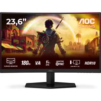 AOC  23.6" Moniteur gaming incurvé  Noir/Rouge