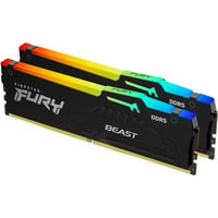 Kingston FURY 128 Go DDR5-5600 (2x 64 Go) Kit, Mémoire vive Noir, Beast RGB, XMP 3.0, AMD EXPO