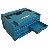 Makita MAKSTOR 3.6 Boîte pour petites pièces Noir, Bleu, Boîte à outils Bleu, Boîte pour petites pièces, Noir, Bleu, 395 mm, 295 mm, 215 mm
