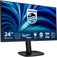 Philips 24B2U3301 23.8" Moniteur Noir, 1x DisplayPort, 1x HDMI, 1x USB-C, 4x USB-A, 1x RJ-45, 120 Hz