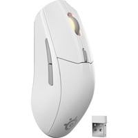 SteelSeries Rival 3 Wireless Gen 2, Souris gaming Blanc, 18 000 ppp, RGB, 2,4 GHz / Bluetooth 5.0