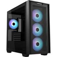 ASUS A21 PLUS boîtier mini tower Noir | 2x USB-A | RGB | Window