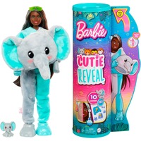 Barbie Cutie Reveal Jungle - Éléphant , Poupée