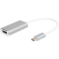 Digitus USB-C 4K HDMI Graphique, Adaptateur Blanc/Argent, 0,2 mètre