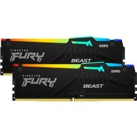 Kingston FURY 64 Go DDR5-6000 Kit, Mémoire vive Noir, KF560C40BBAK2-64, Beast RGB, XMP