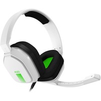 ASTRO Gaming Gaming A10, Casque gaming Blanc/Vert, PC