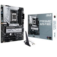 ASUS PRIME X670-P WIFI carte mère socket AM5 Argent, RAID, Gb-LAN, WLAN, BT, Sound, ATX