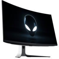 Alienware AW3225QF 32" 4K Ultra HD Moniteur gaming incurvé Blanc/noir, 1x DisplayPort, 2x HDMI, 1x USB-C, 3x USB-A, 240 Hz