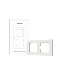 Aqara Bâti Switch H2 EU 2 groupes, Diaphragme Blanc