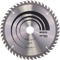 Bosch Lames de scies circulaires Optiline Wood, Lame de scie Bois, 23,5 cm, 3 cm, 1,8 mm, 2,8 mm, Biseau supérieur alterné