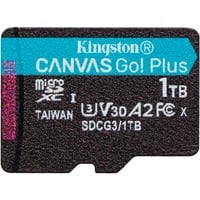 Kingston Canvas Go! Plus 1 To microSDXC, Carte mémoire Noir, Class 10, UHS-I U3, V30, A2