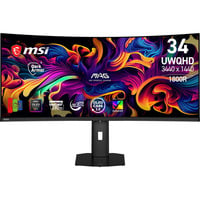 MSI MAG 341CQP QD-OLED X28 34.18" Moniteur UltraWide gaming incurvé  Noir, 2x HDMI, DisplayPort, USB-C, 280 Hz