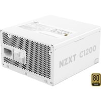 NZXT C1200 Gold ATX 3.1 alimentation  modulaire 1200 watt Blanc, 1x 12V-2x6, 3x PCIe