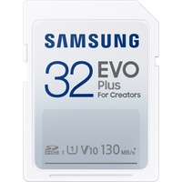 SAMSUNG EVO Plus SDHC 32 Go (2021), Carte mémoire Blanc, MB-SC32K/EU, Class 10