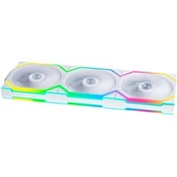 Lian Li UNI FAN SL120 Wireless ventilateurs de boîtier RGB  Blanc, 3 pièces, 124.5 x 120 x 28 mm, PWM