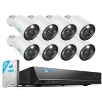 Reolink RLK16-1200B8-A 2.8MM kit de sécurité, Caméra de surveillance Blanc, 8 pièces, 12 MP, PoE, 4 To