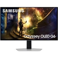 SAMSUNG Odyssey OLED G6 G61SD 27" Moniteur gaming Argent, 2x HDMI, 1x DisplayPort, USB-A, USB-B, 240 Hz