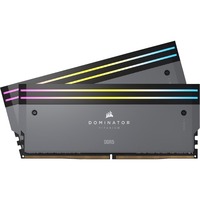 Corsair 64 Go DDR5-6000 Kit , Mémoire vive Gris, CMP64GX5M2B6000Z30, Dominator Titanium RGB, EXPO