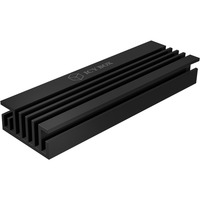 ICY BOX BOX IB-M2HS-70, Dissipateur thermique Noir, prend en charge M.2 2280 SSD