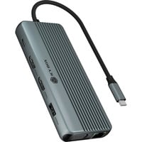 ICY BOX IB-DK4062-CPD 12-en-1, Station d'accueil Aluminium