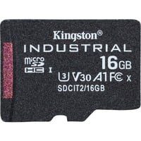 Kingston Industrial microSDHC 16Go, Carte mémoire Noir, Classe 10, UHS-I, U3, V30, A1