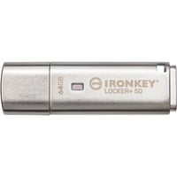 Kingston IronKey Locker+ 50 64 Go, Clé USB Aluminium