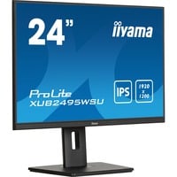 iiyama ProLite XUB2495WSU-B7 24.1" Moniteur Noir, 1x DisplayPort, 1x HDMI, 1x USB-C, 3x USB-A